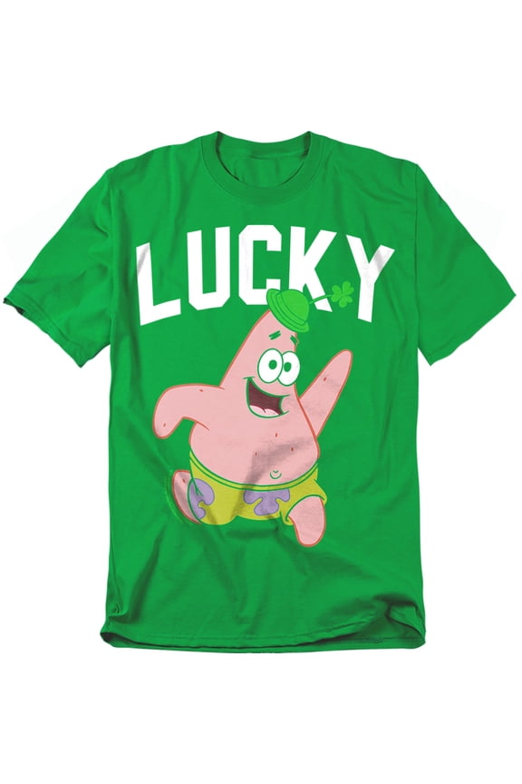 Spongebob T-Shirt St. Patrick'S Day Lucky Patrick Unisex Graphic Tee for Men & Women