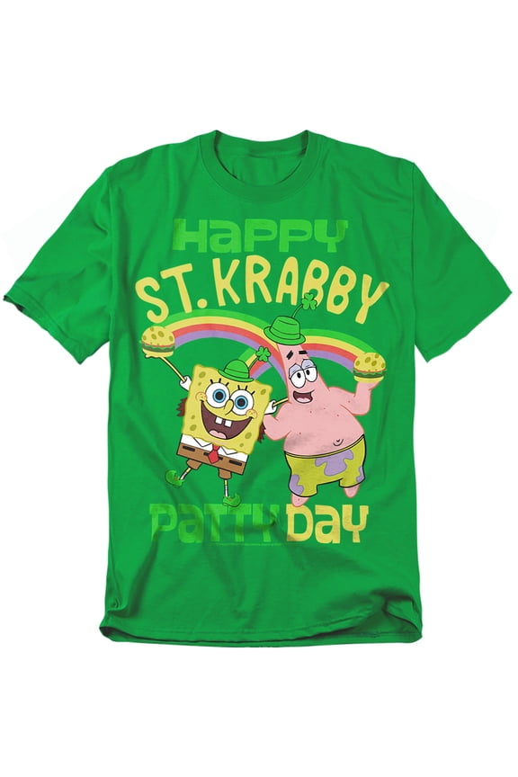 Spongebob T-Shirt St. Patrick'S Day St. Krabby Patty Day Unisex Graphic Tee for Men & Women
