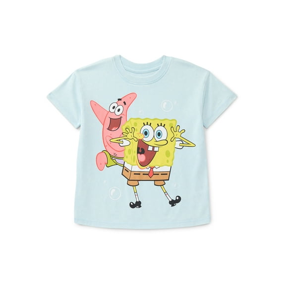 SpongeBob SquarePants Unisex Toddler Graphic Tee with Short Sleeves, Sizes 12M-5T