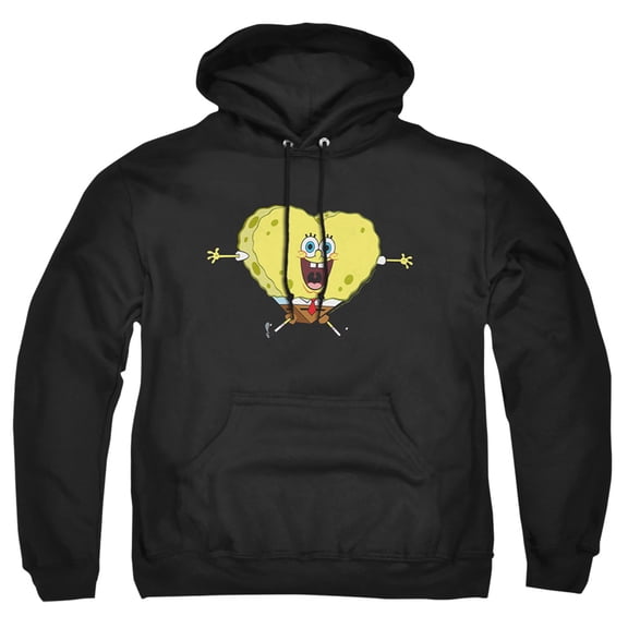 Spongebob Valentine's Day Heart-Shaped Sponge Unisex Adult Pull-Over Hoodie