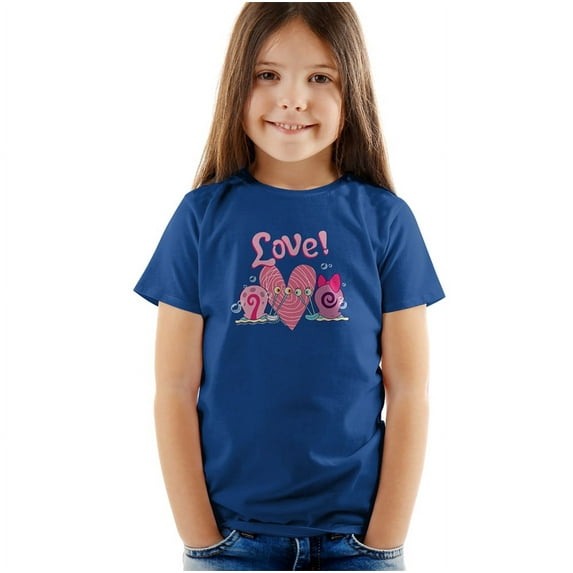Spongebob Valentine's Love With Gary And Snellie Kids T Shirt for Youth Toddler Boys and Girls