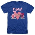 thumbnail image 1 of Spongebob Valentine's Love With Gary And Snellie Unisex Adult Heather T Shirt, 1 of 2