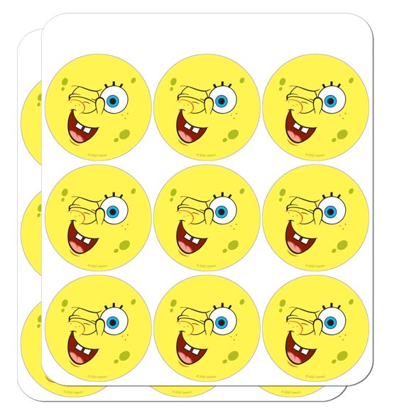 Spongebob Winking Face Planner Calendar Scrapbooking Crafting Stickers