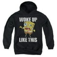 thumbnail image 1 of Spongebob Woke Up Like This Meme Unisex Youth Pull-Over Hoodie, 1 of 5