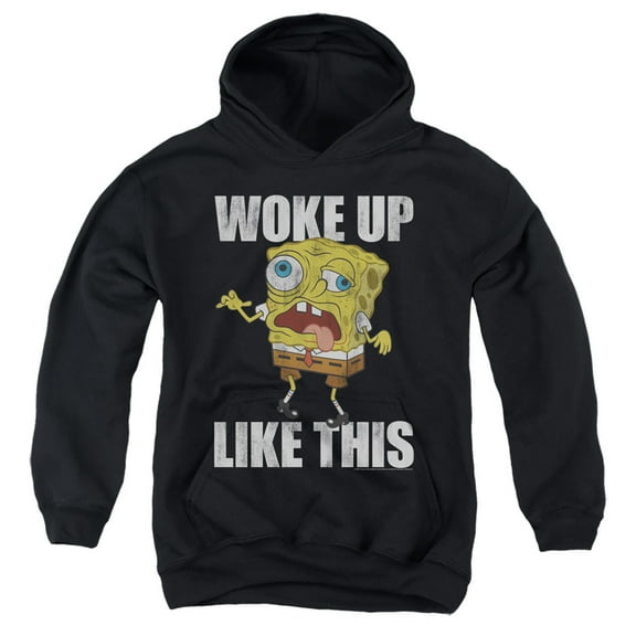 Spongebob Woke Up Like This Meme Unisex Youth Pull-Over Hoodie