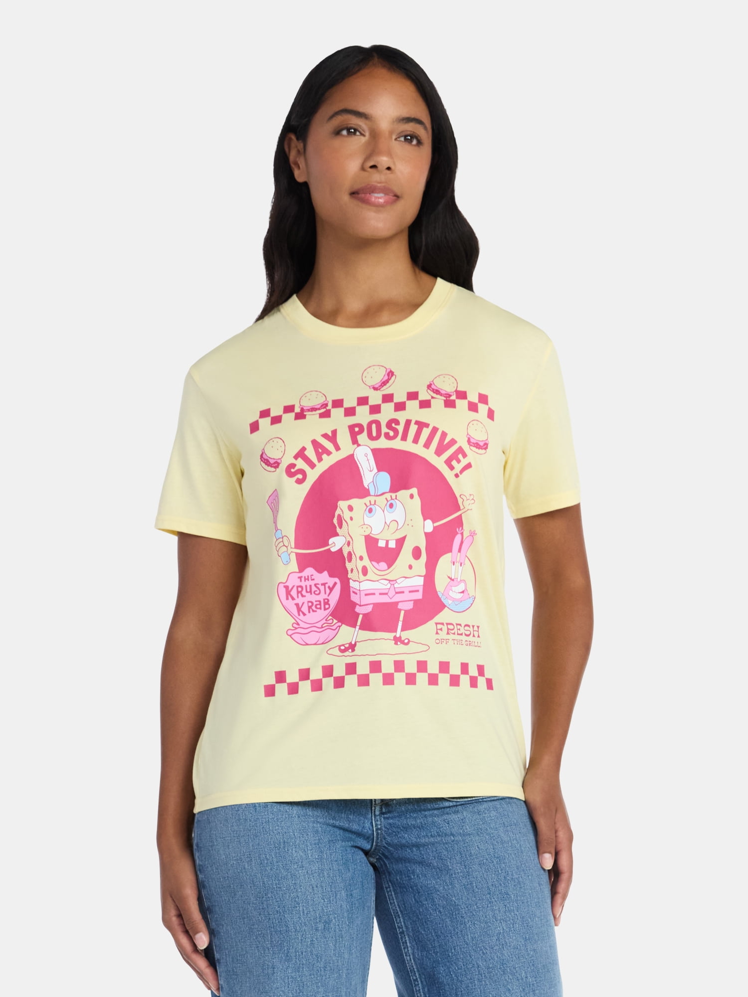 The Rolling Stones Women's Graphic Tee with Short Sleeves, Sizes