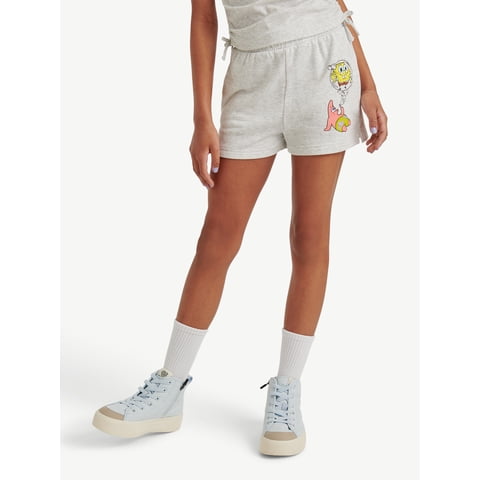 Spongebob X Justice Girls French Terry Short, Sizes XS - XLP