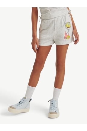 Spongebob X Justice Girls French Terry Short, Sizes XS - XLP