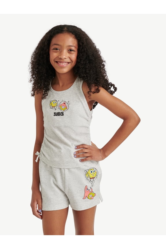 Spongebob X Justice Girls Side Cinch Tank, Sizes XS - XLP