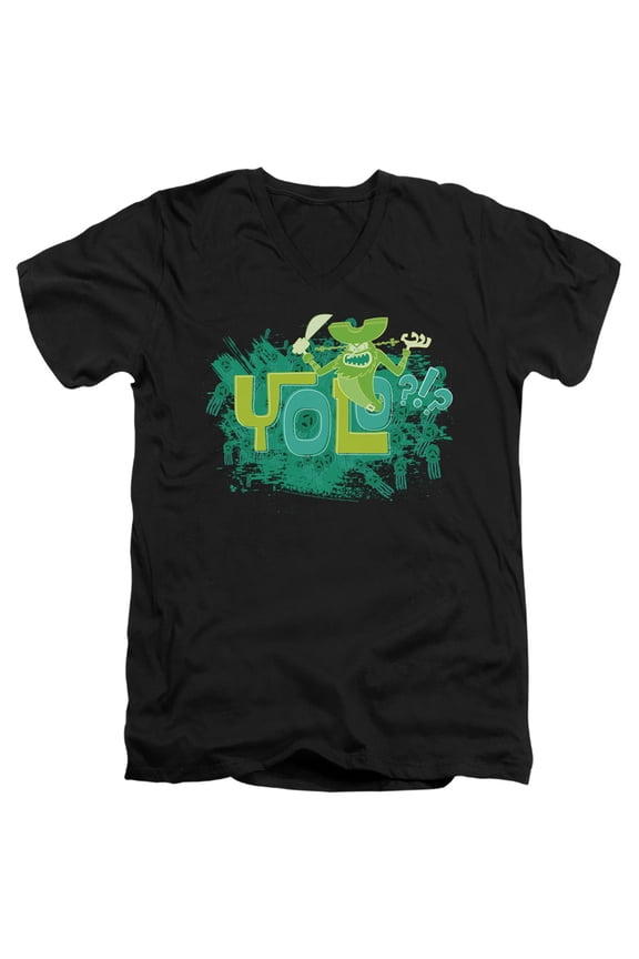 Spongebob Yolo?!? Unisex Adult V-Neck T Shirt