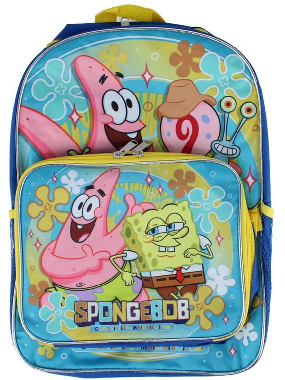 Kids SpongeBob Backpack and Lunchbox Set