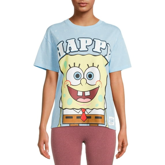 Spongegbob Juniors' Cloud Wash Knit Top