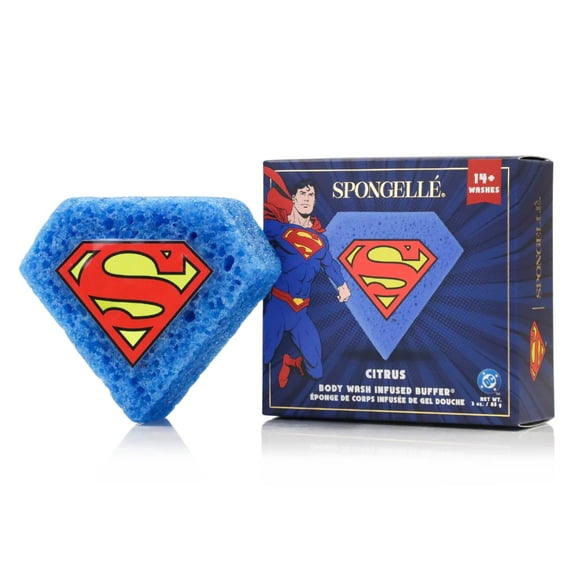 Spongellé Superman Citrus Body Buffer | DC Super Hero Collection
