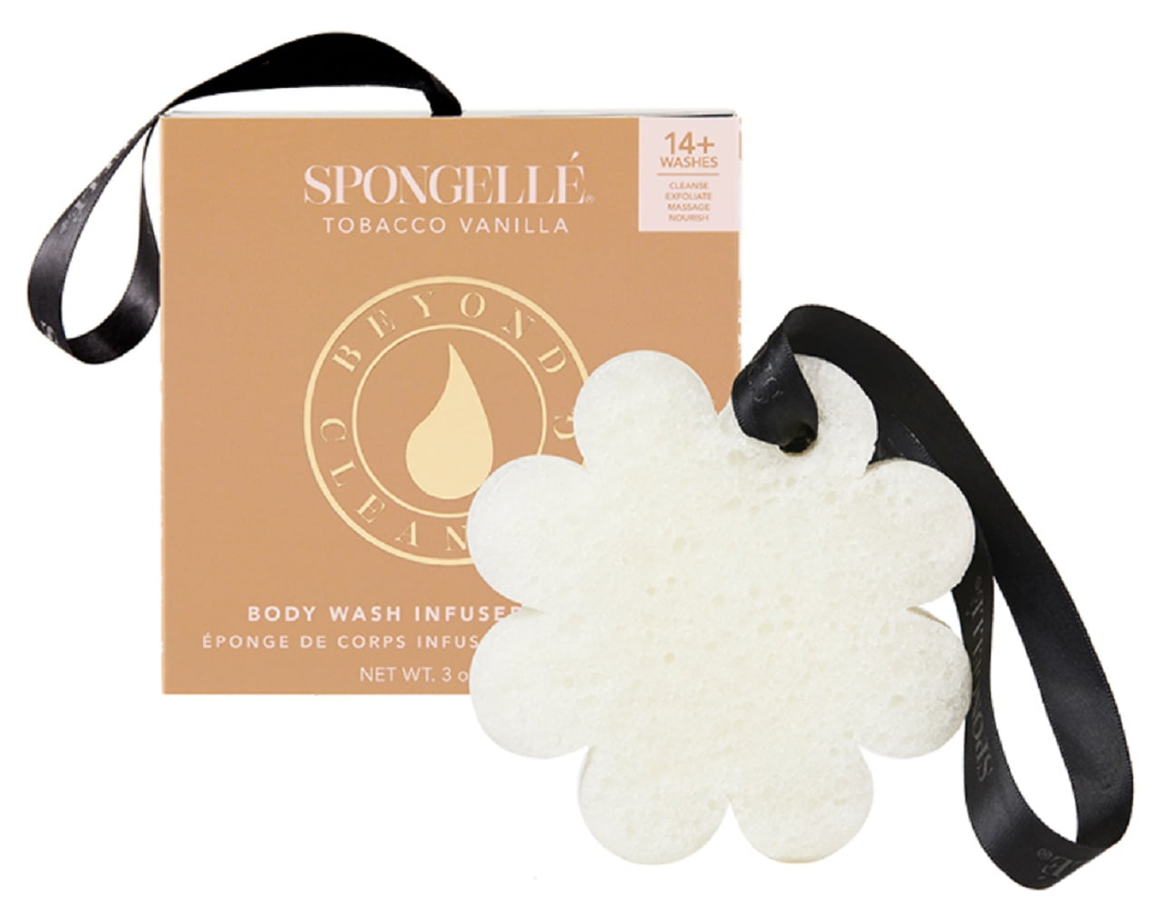 tobacco sponge Spongellé Tobacco Vanilla Body Wash Infused Buffer WM