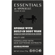 Essentials by Spongelle Mens Sandalwood Body Buffer