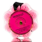 SPONGELLÉ Wild Flower Body Wash Infused Buffer Soap Sponge Body Scrubber, Bulgarian Rose, 3 oz