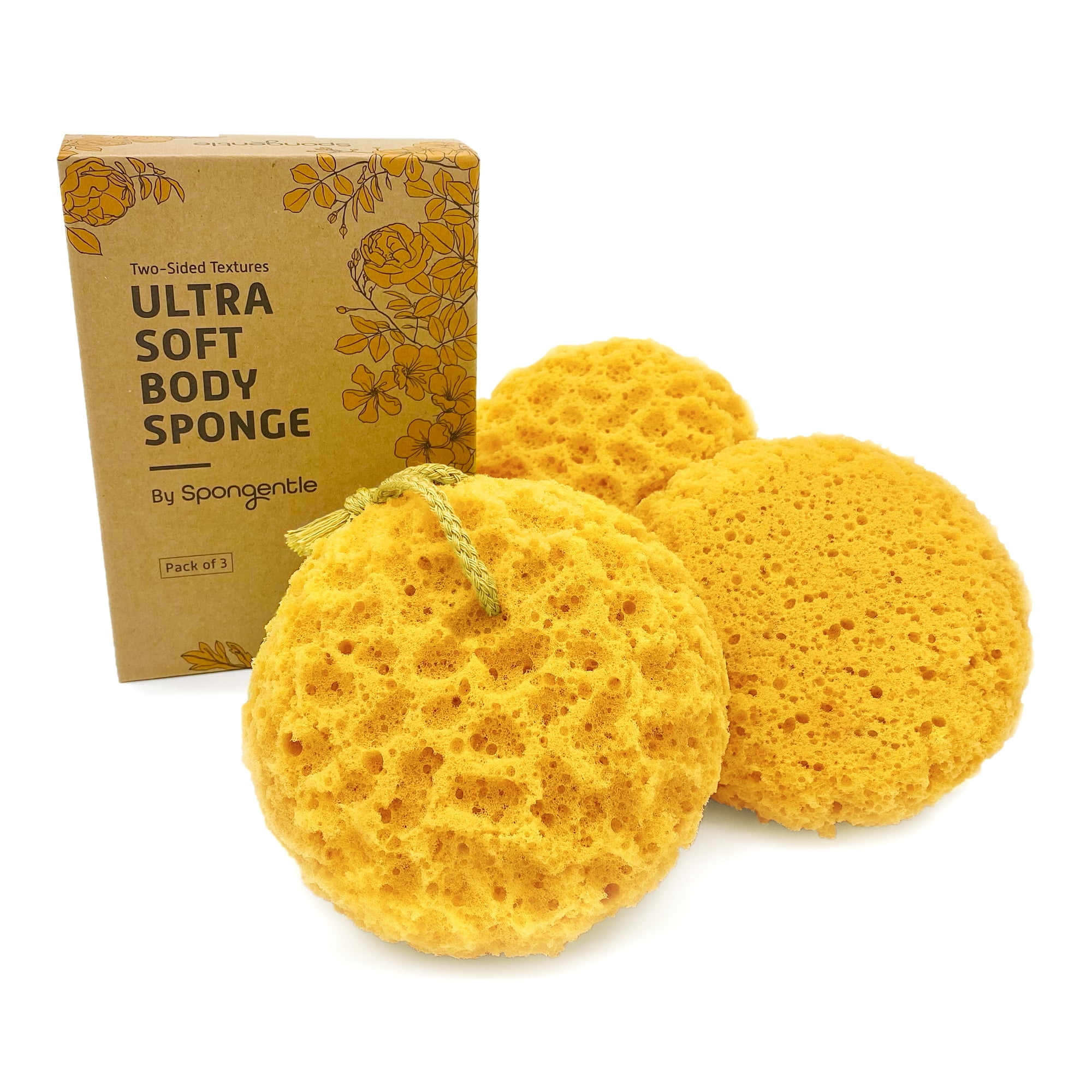 Spongentle Body Loofah Sponge Deep Cleansing Vaccum Sealed Multiple