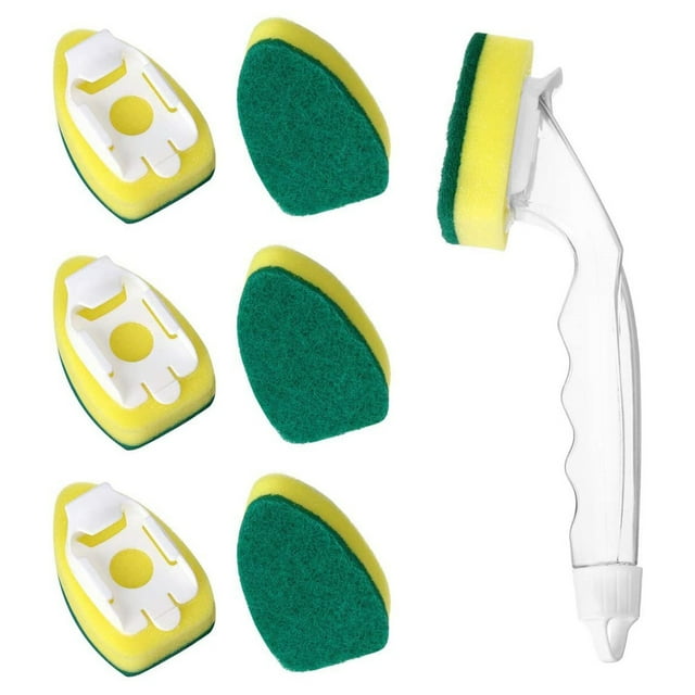 Sponges For Cleaning 7Pcs Heavy Duty Dish Wand Sponge Replacement Heads