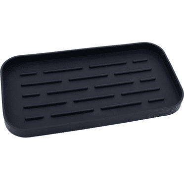 Sponges Holder - Kitchen Sink Organizer Silicone Tray for Sponge, Soap Dispenser, and Other Dishwashing Accessories