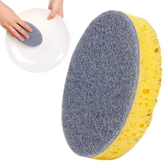 Sponges Kitchen, Natural Sponges for Dishes, Dish Washing Scrubbers, Sponge Scrubber for Dish Washing, Biodegradable Sponges, Easy to Rinse Quick Drying Sponge Scrubber Gray 1Pcs