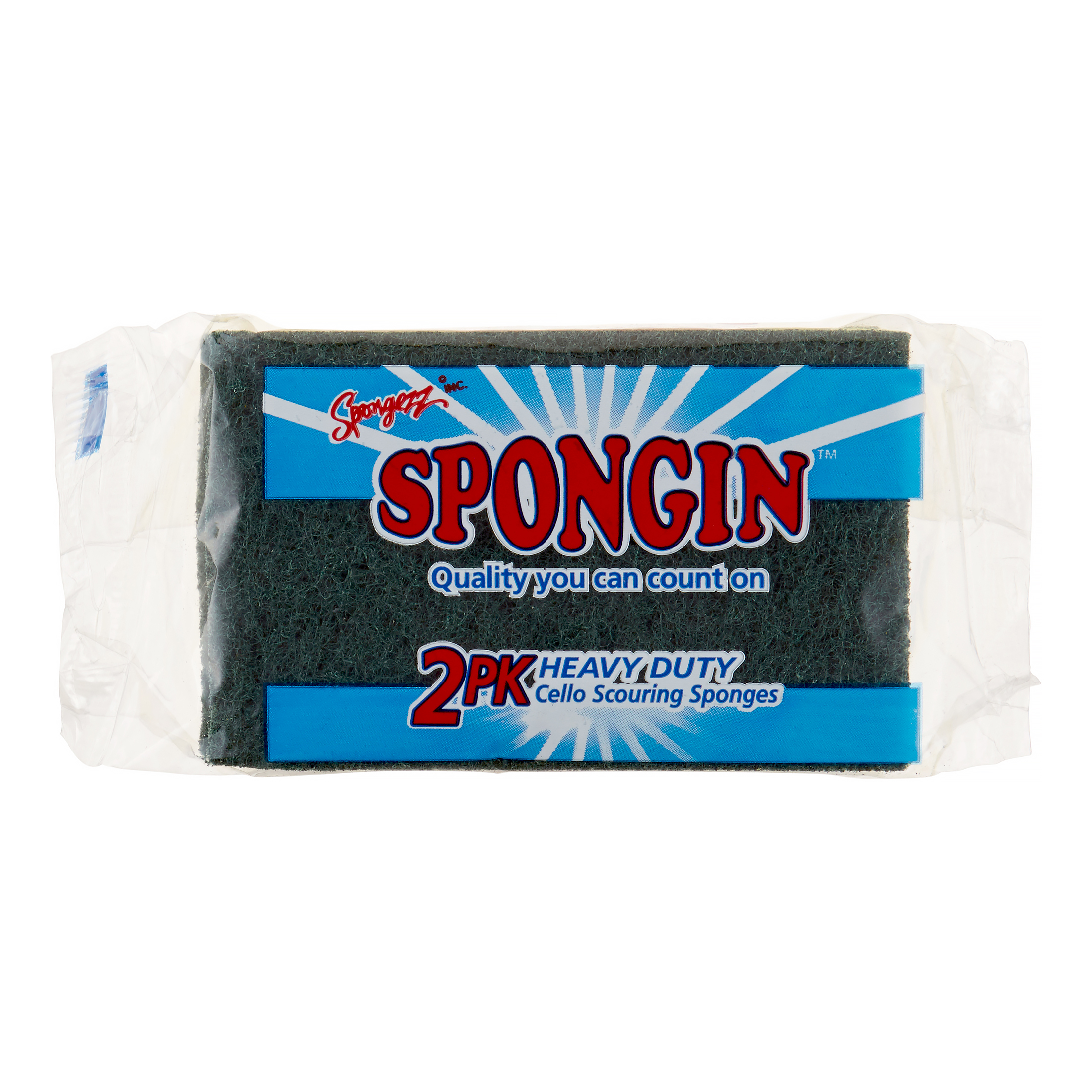 Spongezz Heavy Duty Scrub Sponge, 2 Ct