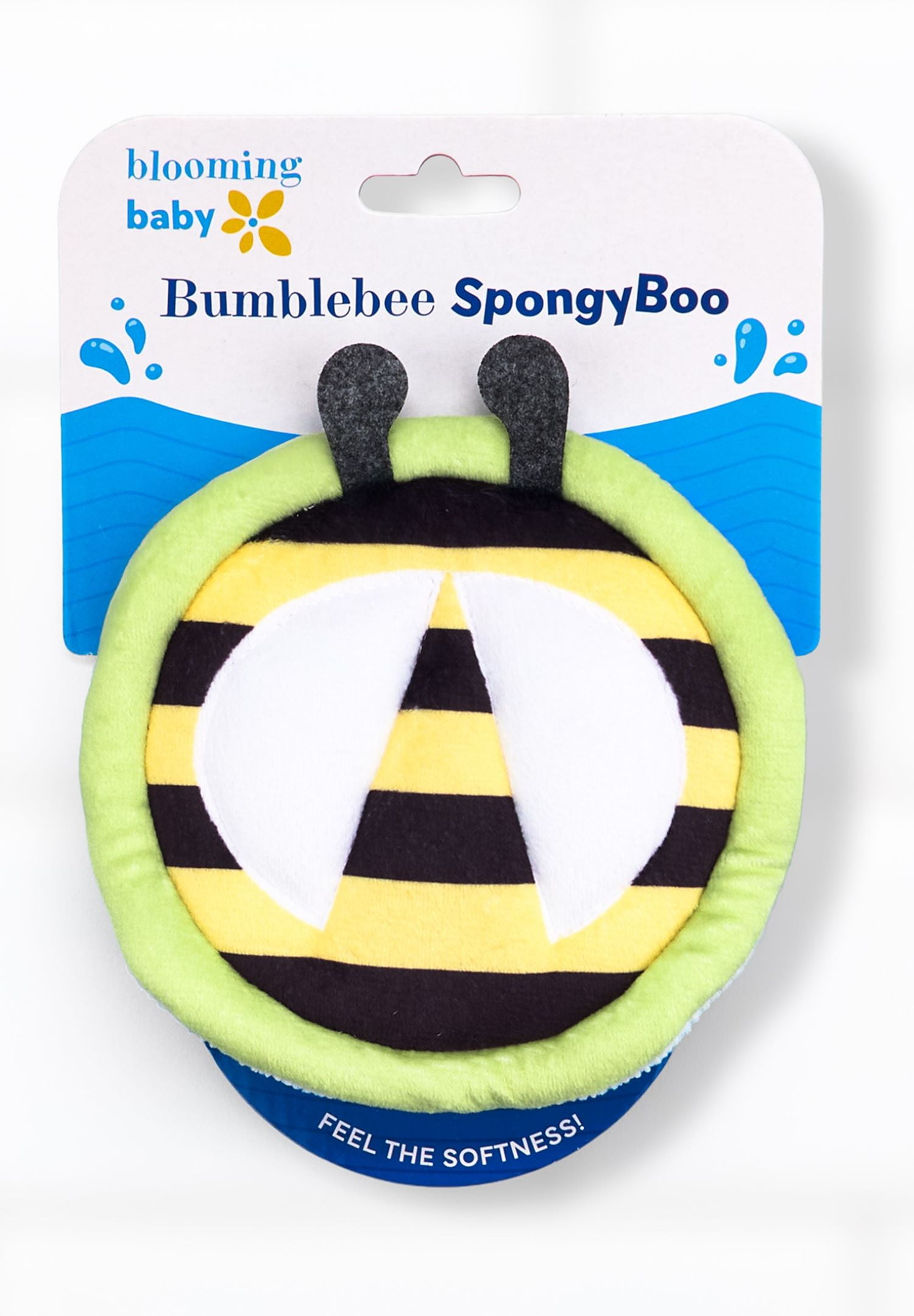 Spongy Boo Bumblebee Baby Bath Sponge - Soft & Gentle for Infant and Toddler