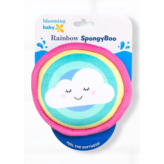 Spongy Boo Multi-Color Rainbow Bath Sponge for Kids - Soft, Gentle & Fun