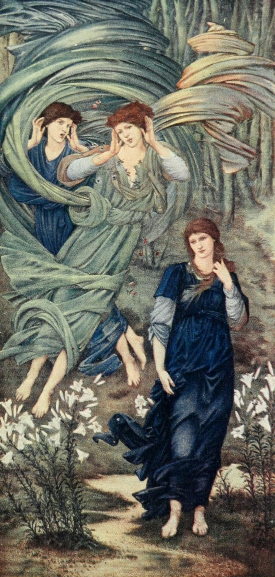 Sponsa di Libano Burne-Jones 1909 Canvas Art - Edward Burne-Jones (24 x 36)