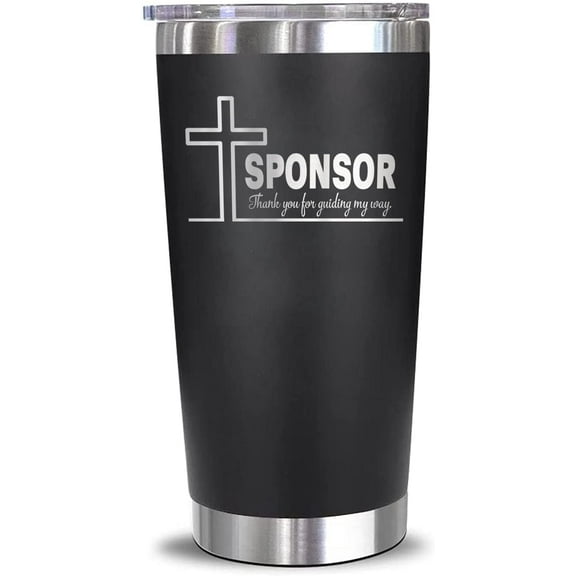 Sponsor Thank You Tumbler - Engraved Stainless Steel Tumbler - Religious Gift - Faith Mug - Church Gift - Christian Gift Tumbler - Confirmation Gift