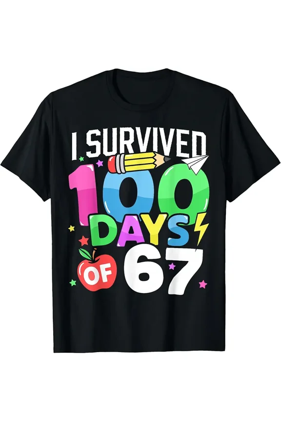 Sponsored Ad - 100 Days of 67 100th Day of School Kids Teacher T-Shirt