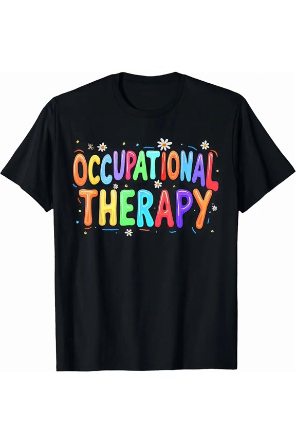 Sponsored Ad - Occupational Therapy -OT Therapist OT Month Groovy Retro T-Shirt