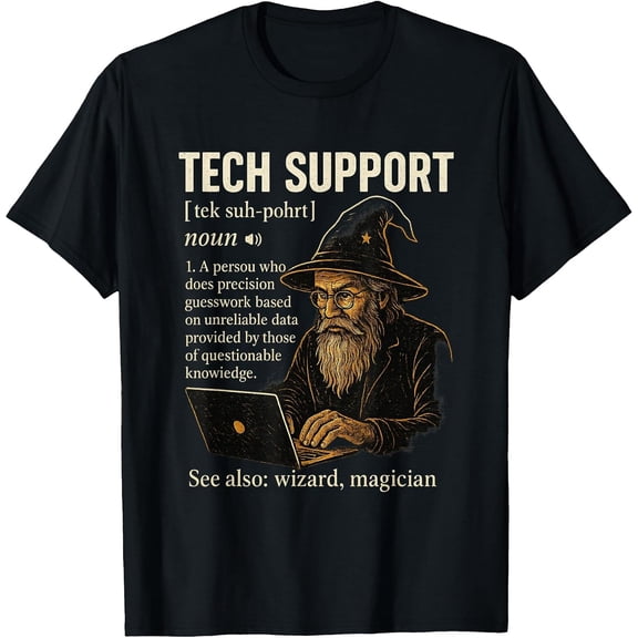 Sponsored Ad - Tech Support Definition Funny Computer Geek Programmer Gift T-Shi