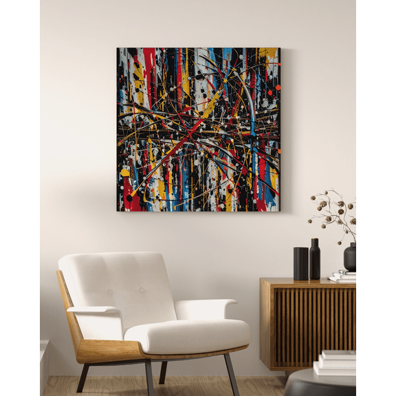 Spontaneous Discovery - Abstract Expressionism Canvas Wall Art