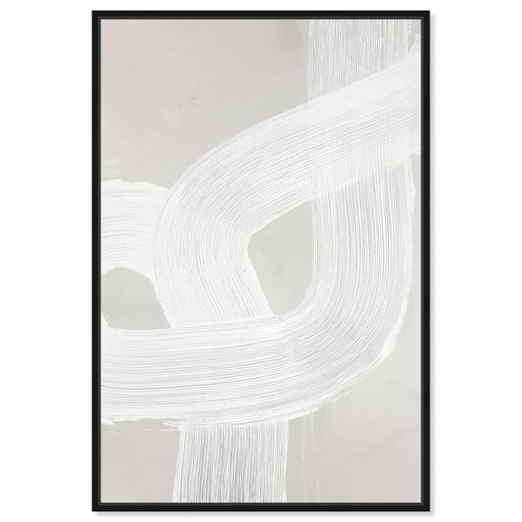 Spontaneous Flow I Canvas Print Minimalist Wall Art by Art Remedy, Black Frame, 36 x 54