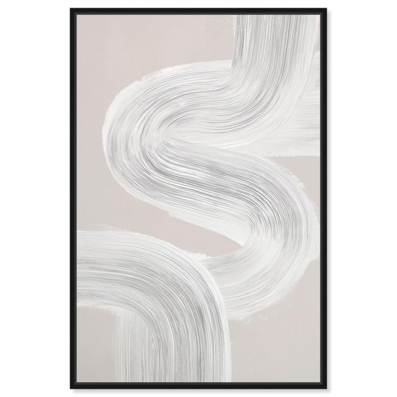 Spontaneous Flow II Canvas Print Minimalist Wall Art by Art Remedy, Black Frame, 10 x 15