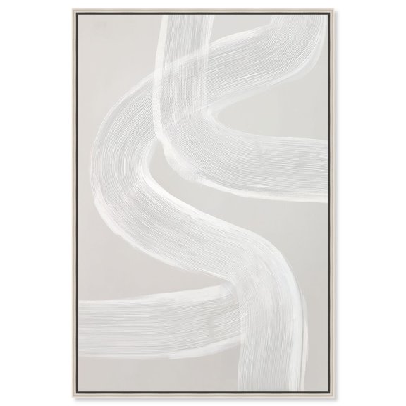 Spontaneous Flow III Canvas Print Minimalist Wall Art by Art Remedy, Silver Frame, 24 x 36
