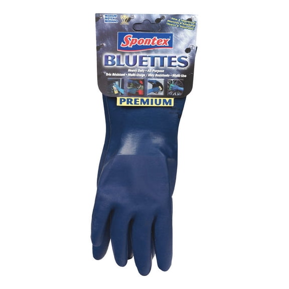 Spontex 18005 Medium Blue Household Gloves