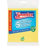 Spontex 2159134 Sponge Cloth 5-Count
