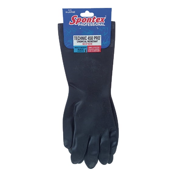 33555 Technic 450 Flock-Lined Neoprene Gloves, Large - Quantity 1