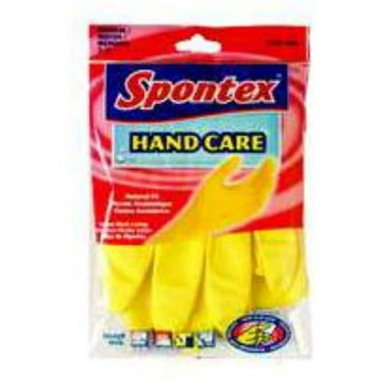 Spontex 69981 Hand Care Latex Glove, Small, Yellow 