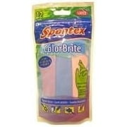 Spontex ColorBrite Latex Gloves - Disposable - One Size, Multicolor