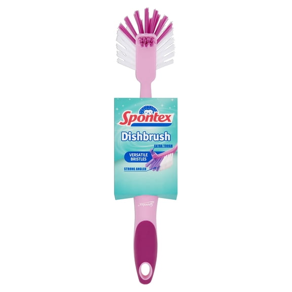 Spontex Dish Brush for Washing Up, Pink
