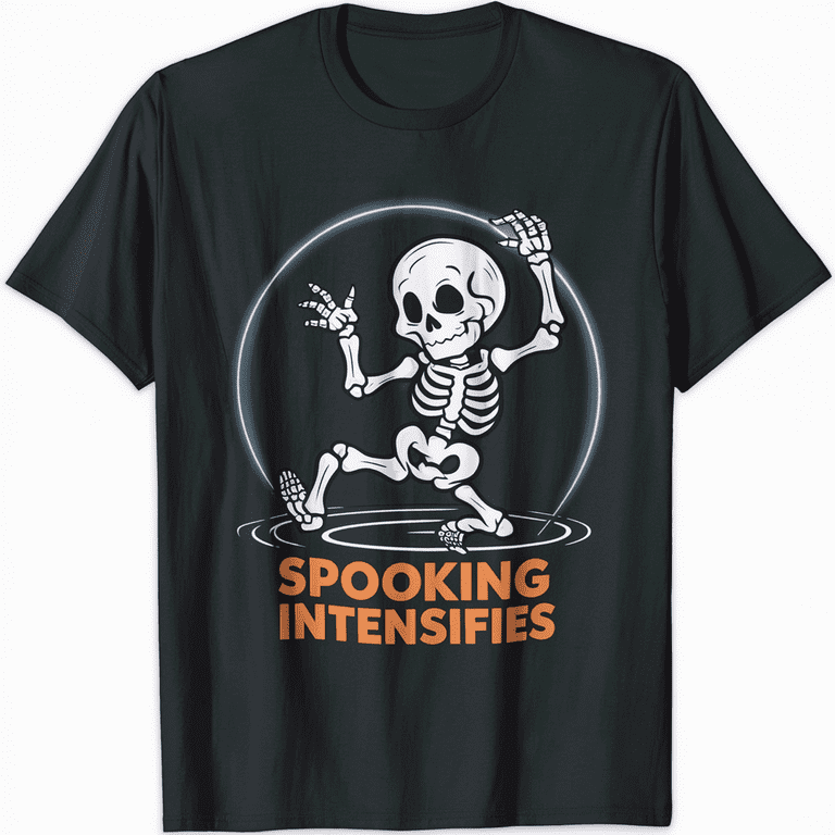 Spooking Intensifies Spooky Scary Skeleton Meme T-Shirt Spooking Intensifies Spooky Scary Skeleton Meme T-Shirt