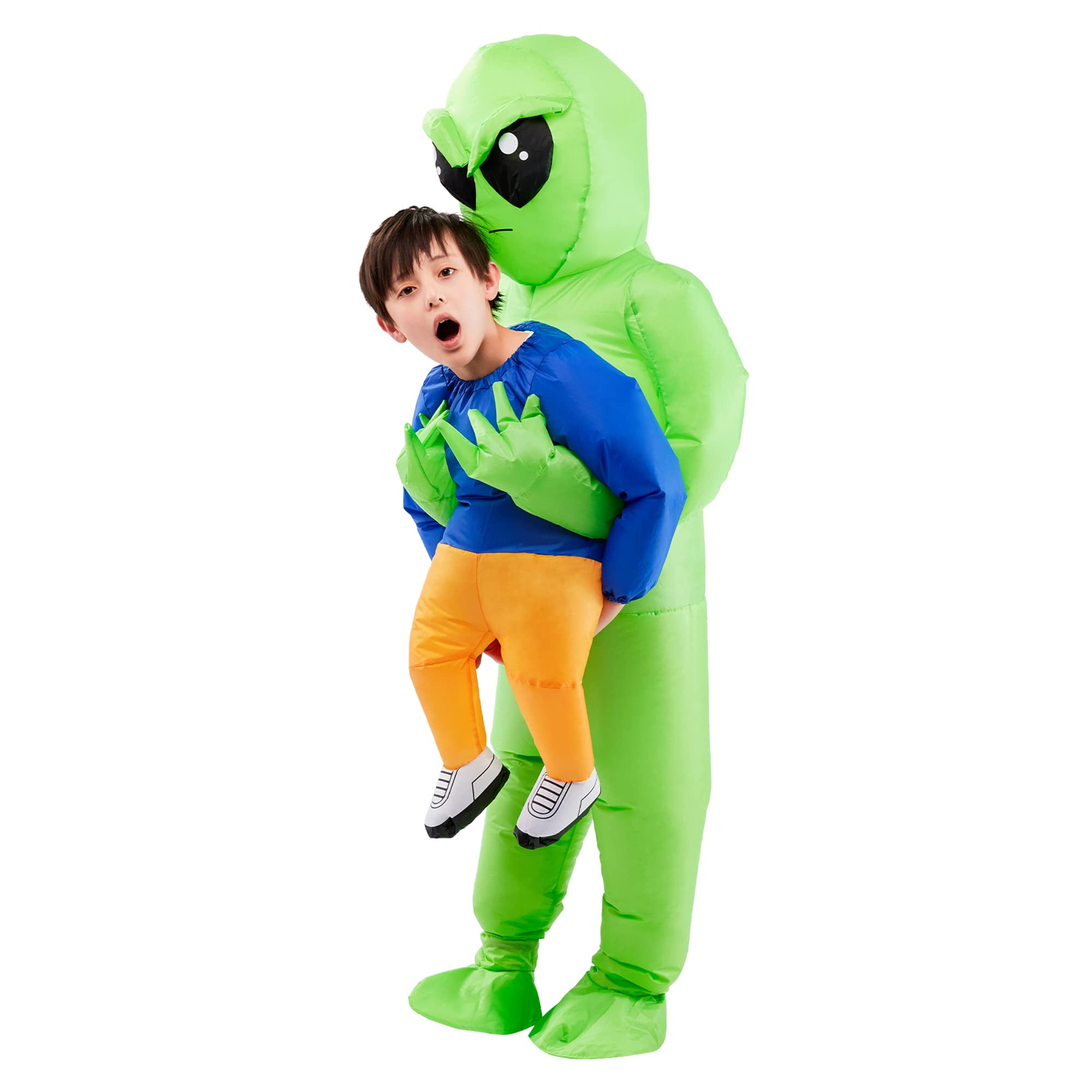 Spooktacular Creations Creations Alien Costume for Kids, Funny Kidnapping Inflatable Costumes