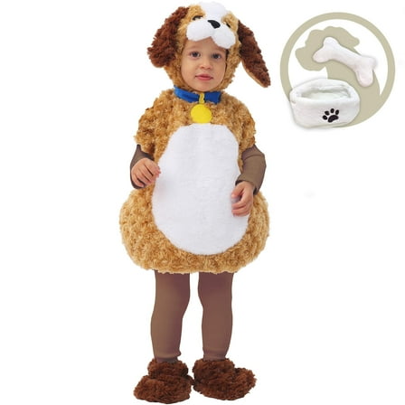 Spooktacular Creations Baby Cuddly Puppy Costume Set for Kids Halloween Trick or Treat Infant Costume for Role Play