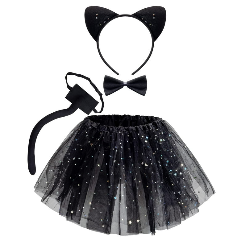 Spooktacular Creations Kids Set, Child Black Cat Costume, Girls