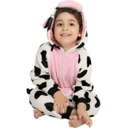 Spooktacular Creations Creations Baby Cow Animal Costume Pajama Dress Hooded Romper Plush for Toddler Infants Cow Animal Dress Up