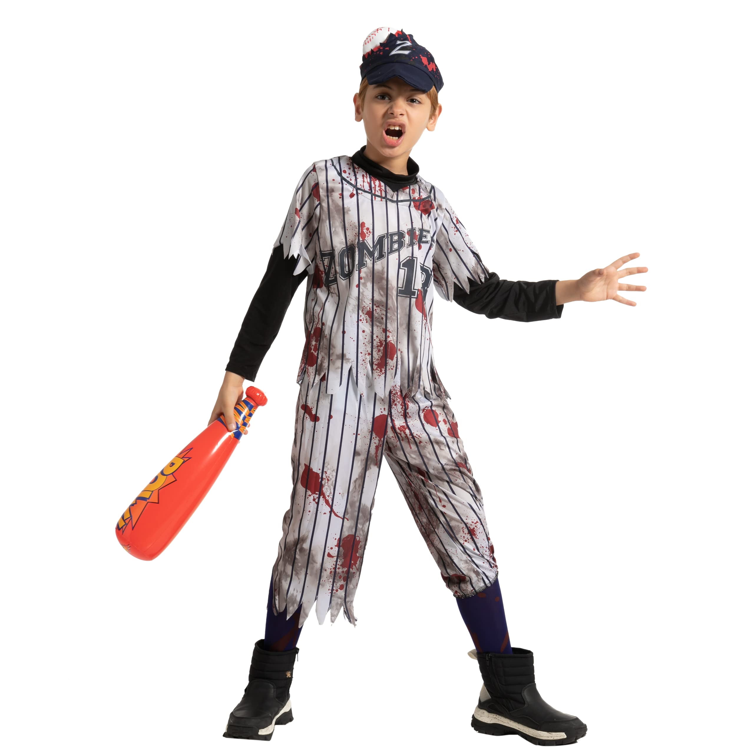 Spooktacular Creations Creations Child Boy Scary Baseball Player Zombie ...