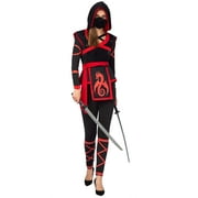 Spooktacular Creations Halloween Ninja Costume for Women with Ninja Mask, Ninja Suit, Dress Up Party Cosplay Costume, M