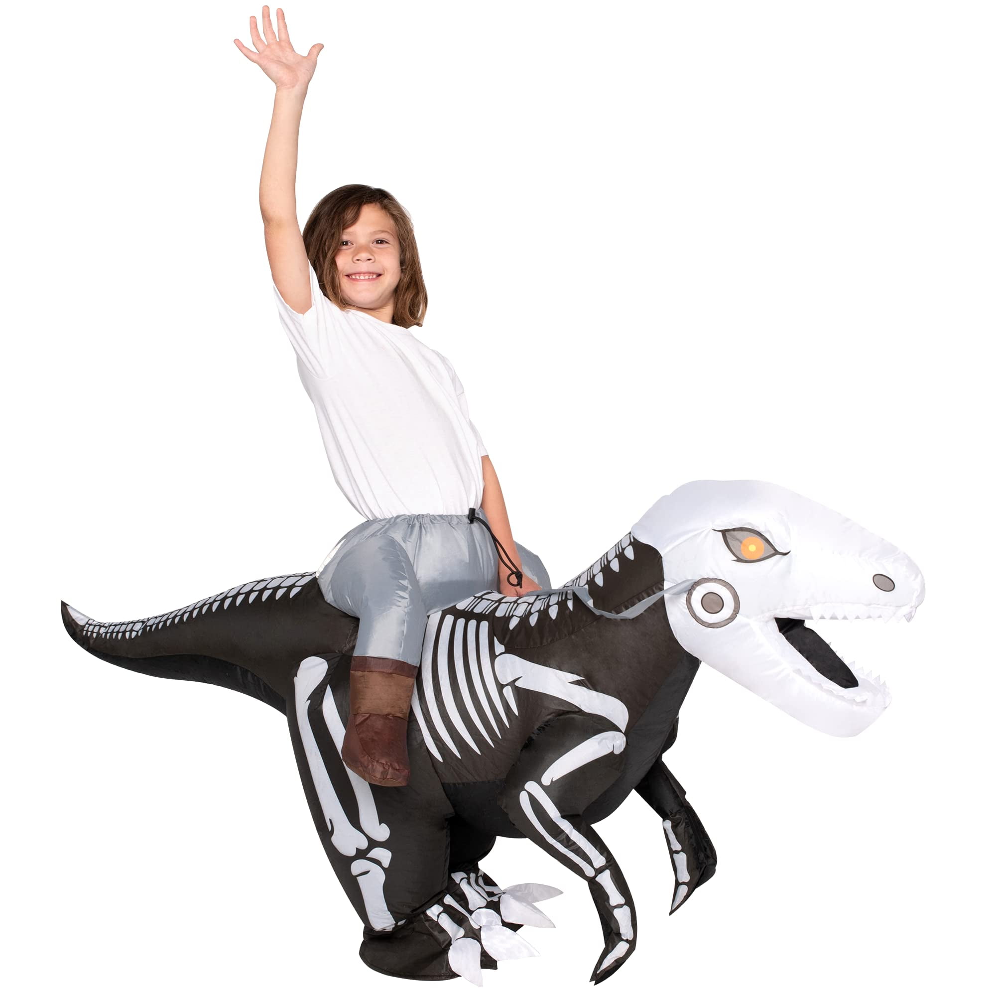 Spooktacular Creations Inflatable Child Ride A Raptor Skeleton Size Ages 46